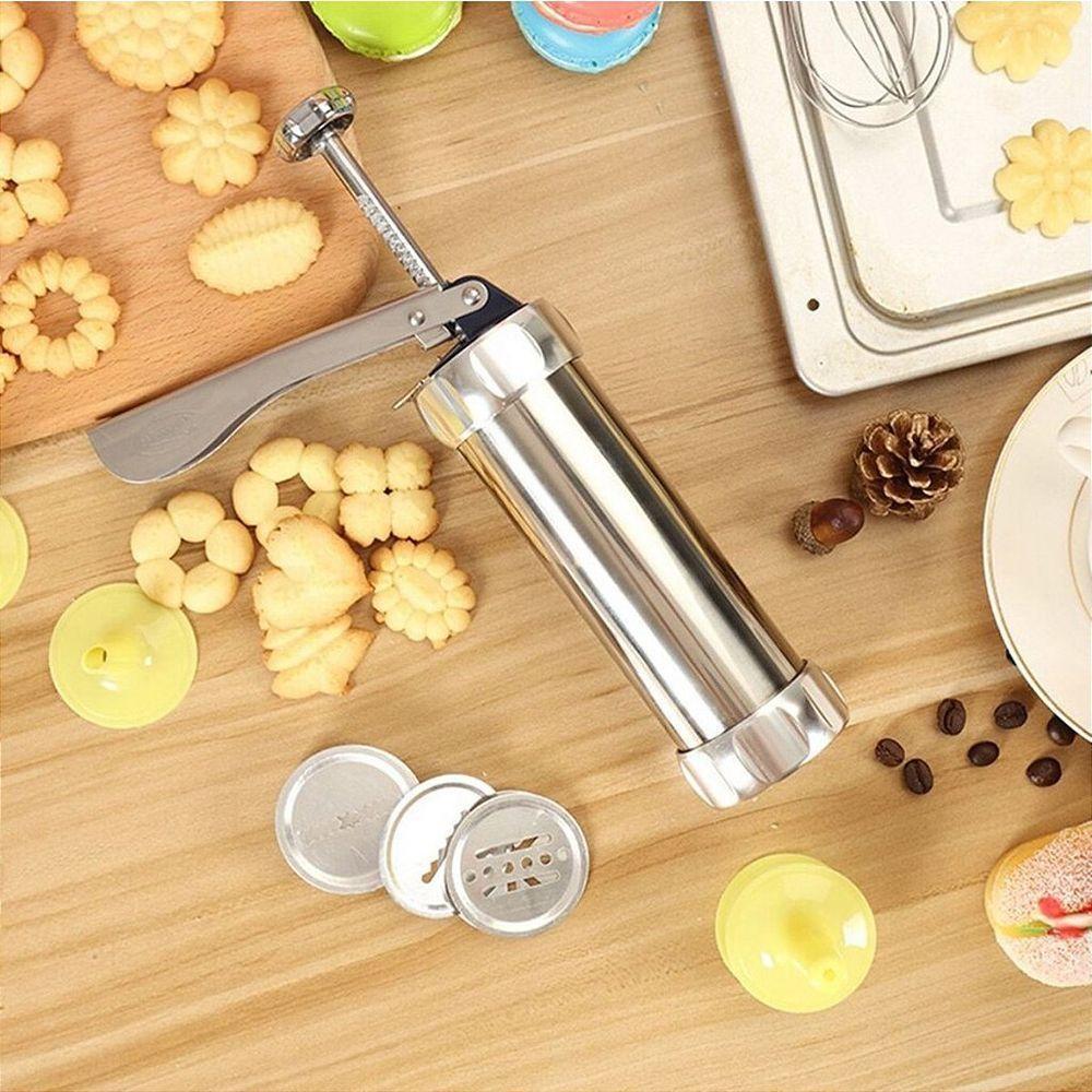 Maquina Manual Modeladora Biscoitos Cookies 10 Moldes De Alumínio 4 Bicos - 6