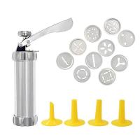 Maquina Manual Modeladora Biscoitos Cookies 10 Moldes De Alumínio 4 Bicos - 1