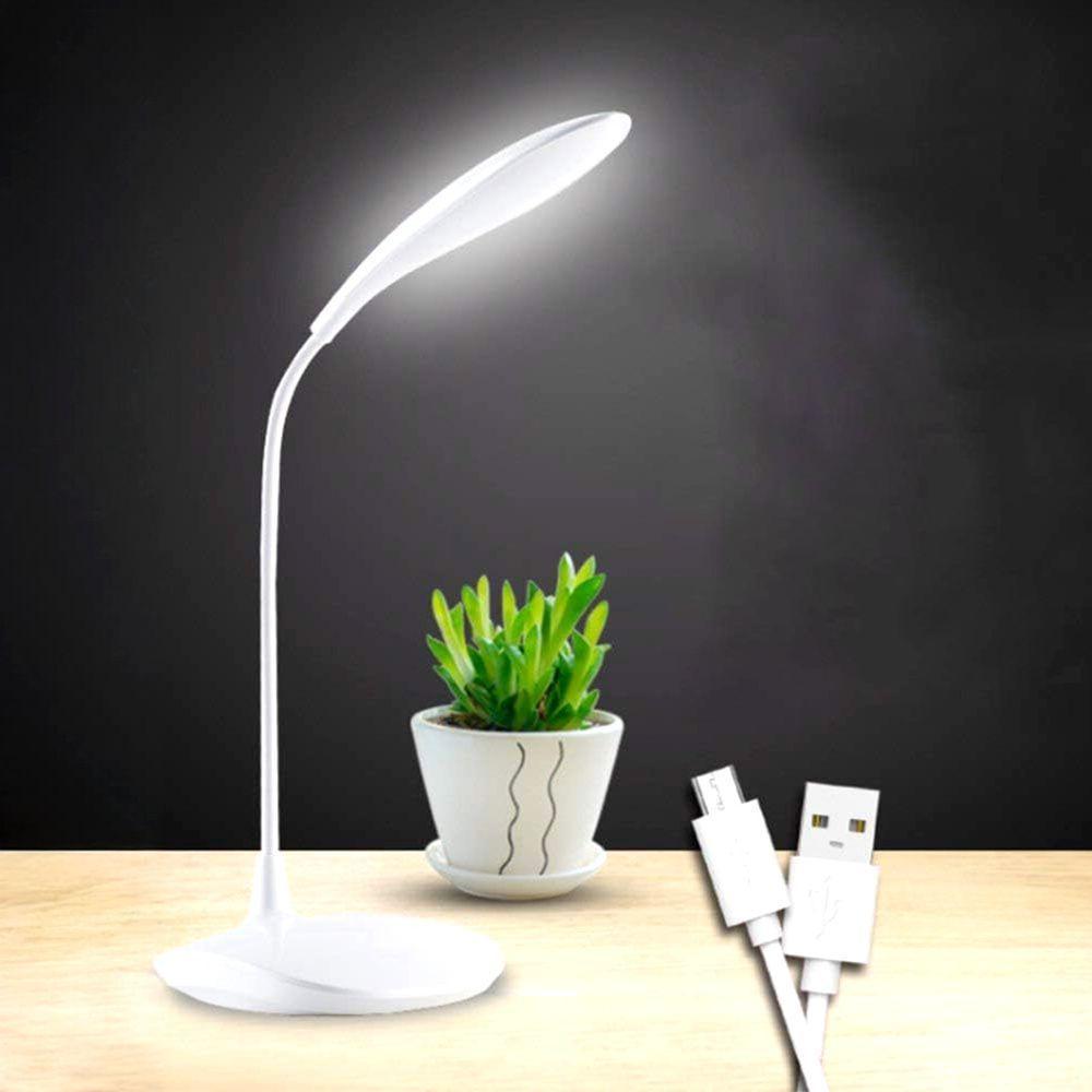 Luminária Mini Luz Led Pc Notebook Usb Flexível Portátil Branco - 3