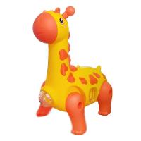 Girafa Brinquedo Infantil Dançante Robô Som Luz Crianças Bebe Amarelo - 1