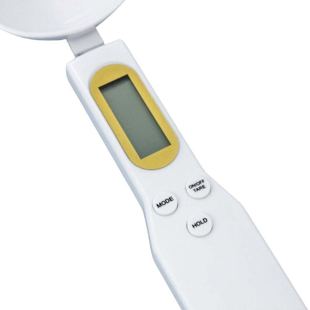Colher Balança Digital Medidora Dosador Para Restaurante Dieta Receitas Branco - 6