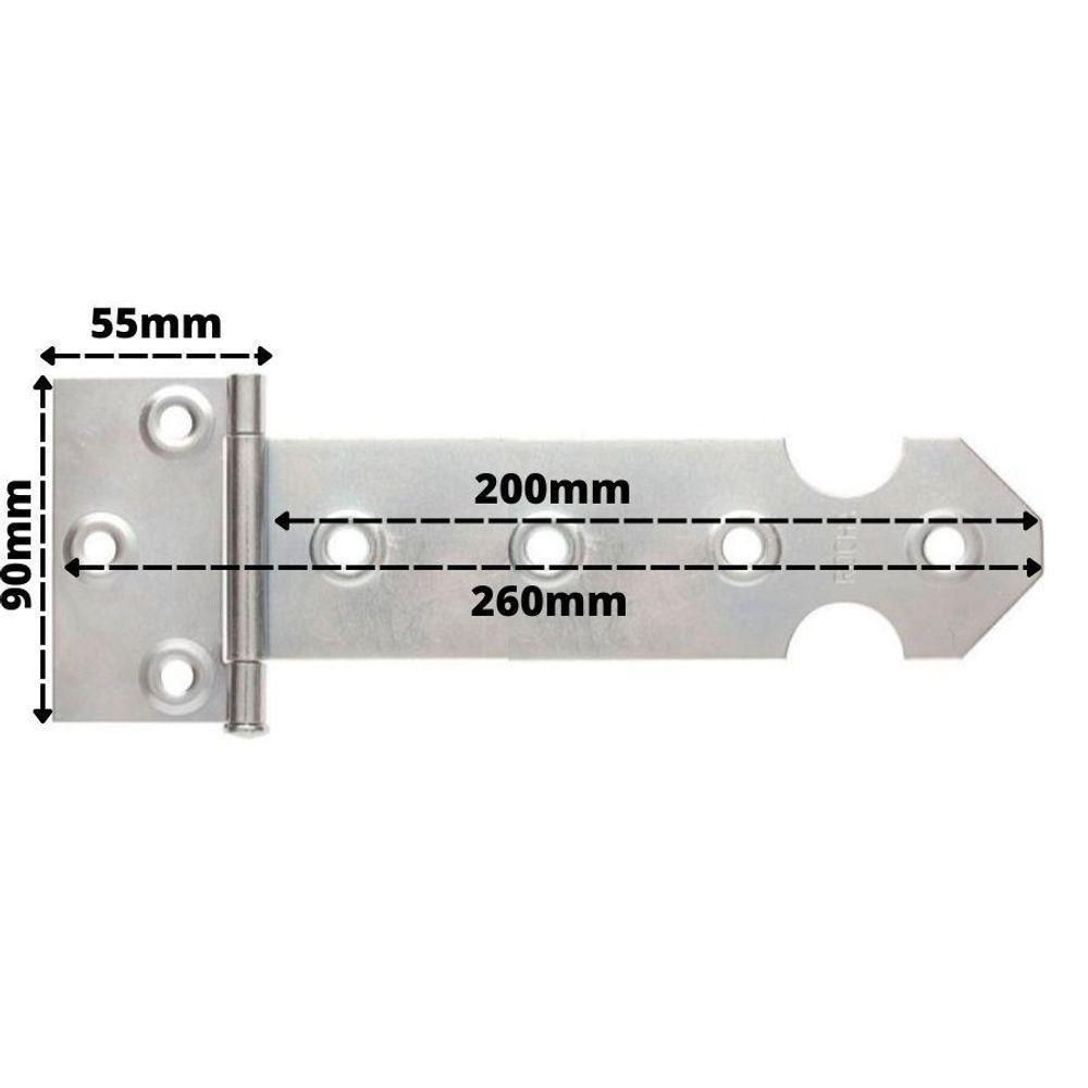 Dobradiça De Portão Leme Rocha Rca03.a12.03.c - 200mm - 2