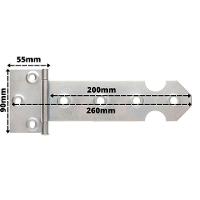 Dobradiça De Portão Leme Rocha Rca03.a12.03.c - 200mm - 2