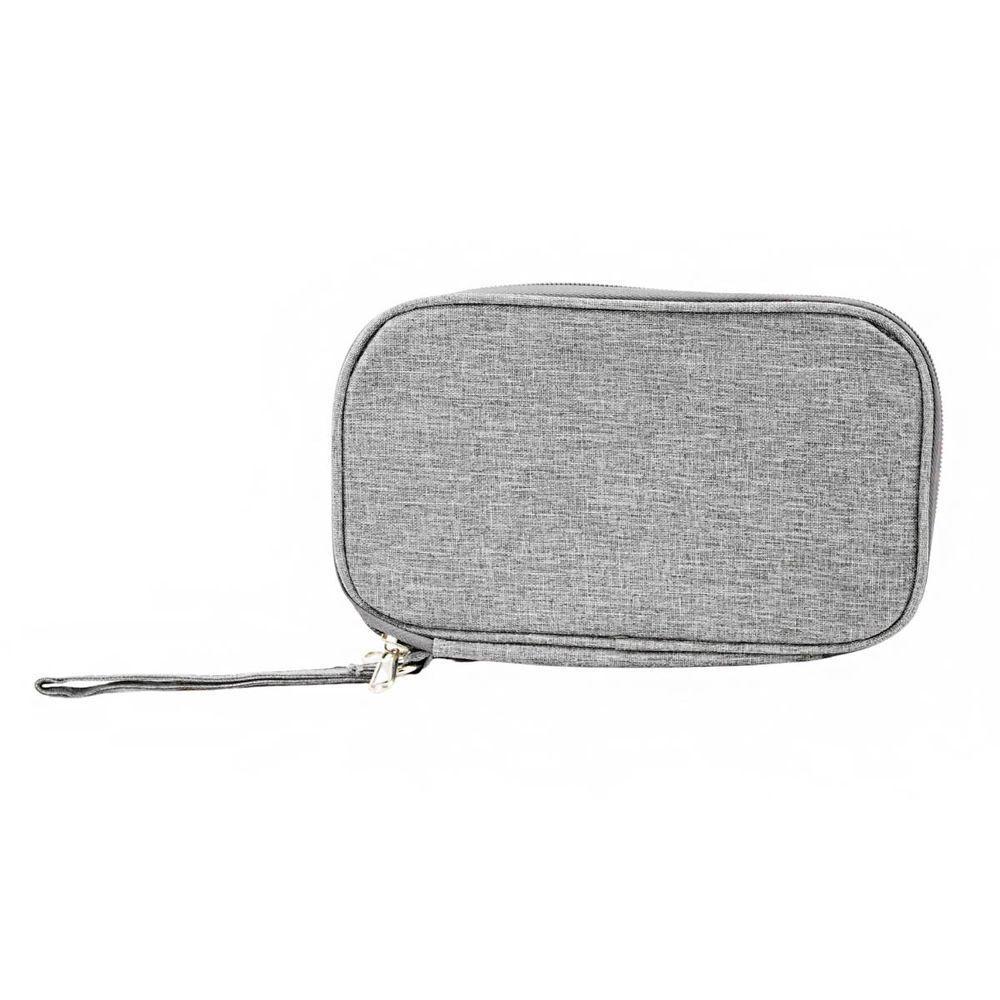 Bolsa Organizadora Cabos Fios Eletrônicos Estojo Case Bag Cinza - 1