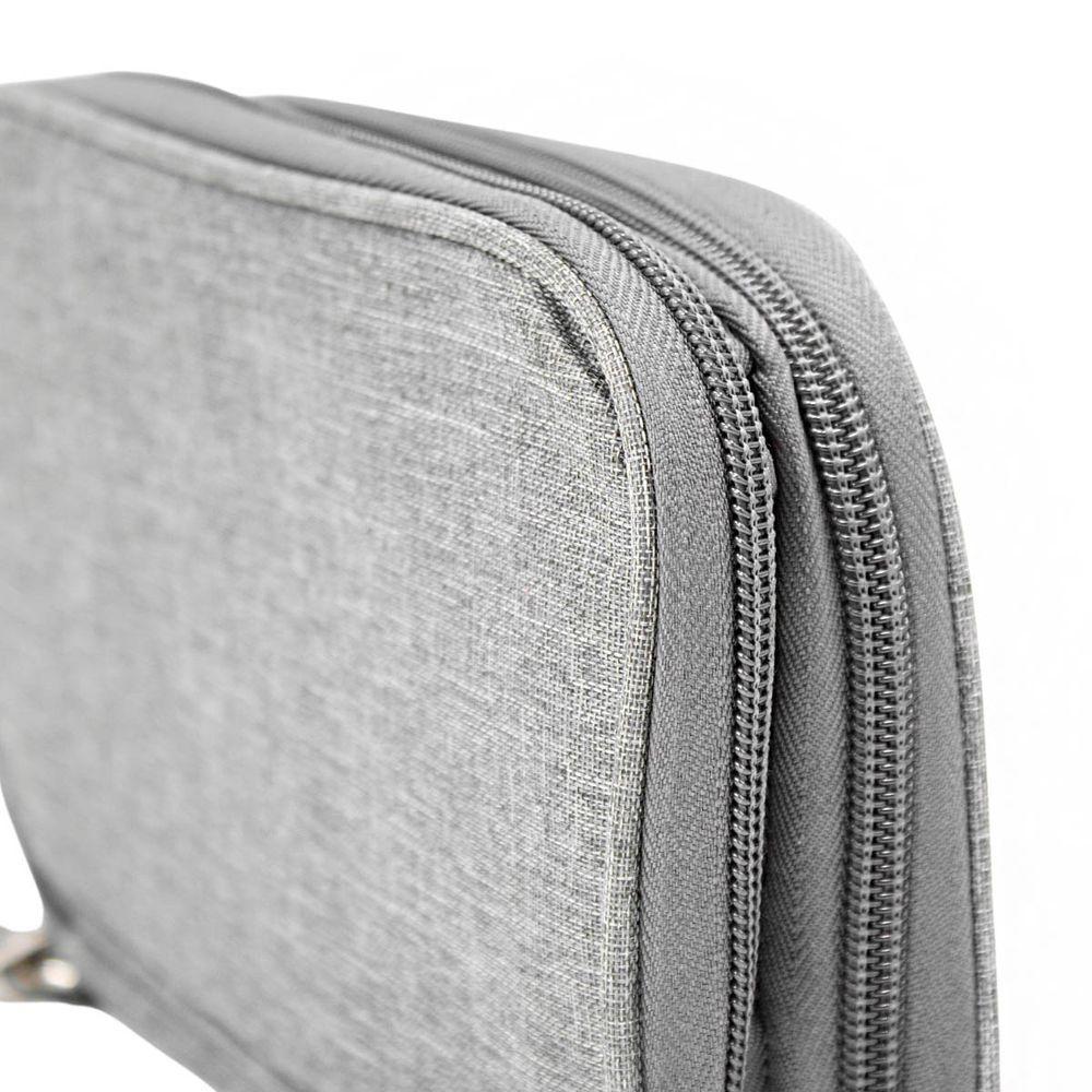 Bolsa Organizadora Cabos Fios Eletrônicos Estojo Case Bag Cinza - 3
