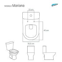 Assento Sanitário Em Mdf Mariana Branco Para Bacia Icasa - 5