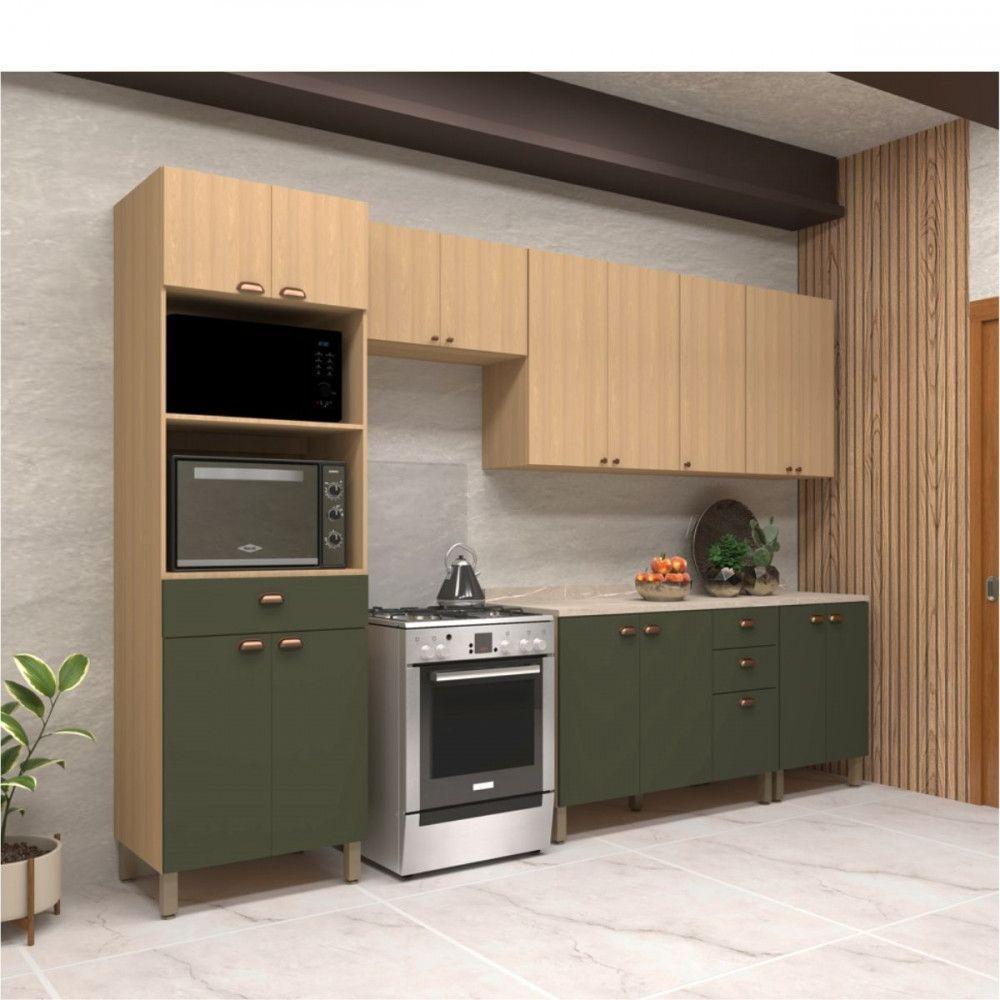 Armário Aéreo 2 Portas 80cm Para Geladeira Classic Luciane Freijo - 4