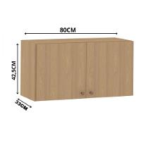 Armário Aéreo 2 Portas 80cm Para Geladeira Classic Luciane Freijo - 3