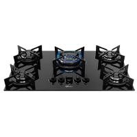 Cooktop 5 Bocas Tripla Chama Fit Line Fischer Preto Bivolt - 2