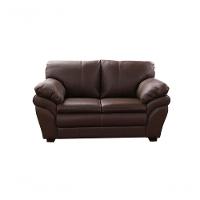 Conjunto Sofá De Couro Gana 3 E 2 Lugares Marrom Pigmentado - Mempra Design - 2