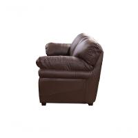 Conjunto Sofá De Couro Gana 3 E 2 Lugares Marrom Pigmentado - Mempra Design - 3