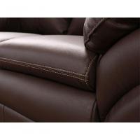 Conjunto Sofá De Couro Gana 3 E 2 Lugares Marrom Pigmentado - Mempra Design - 7