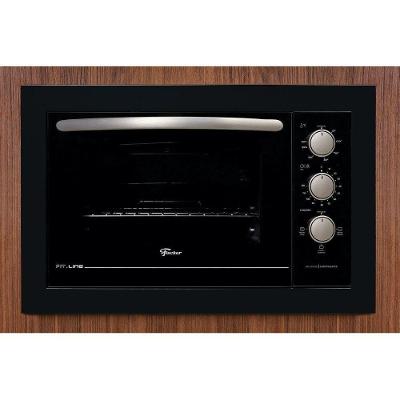 Forno Elétrico de Embutir Fischer Fit Line 48L 1800W Autolimpante Preto 110V