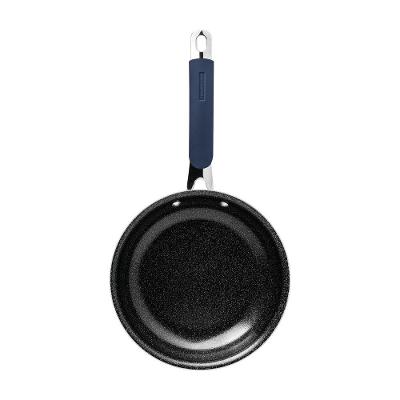 Frigideira Tramontina Romagna Em Alumínio Com Revestimento Interno Cerâmico E Externo Em Inox Polido Black Stone 25 Cm