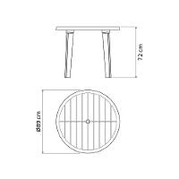 Mesa Tramontina Cassino Em Polipropileno Areia - 3
