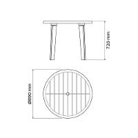 Mesa Tramontina Cassino Em Polipropileno Areia - 5