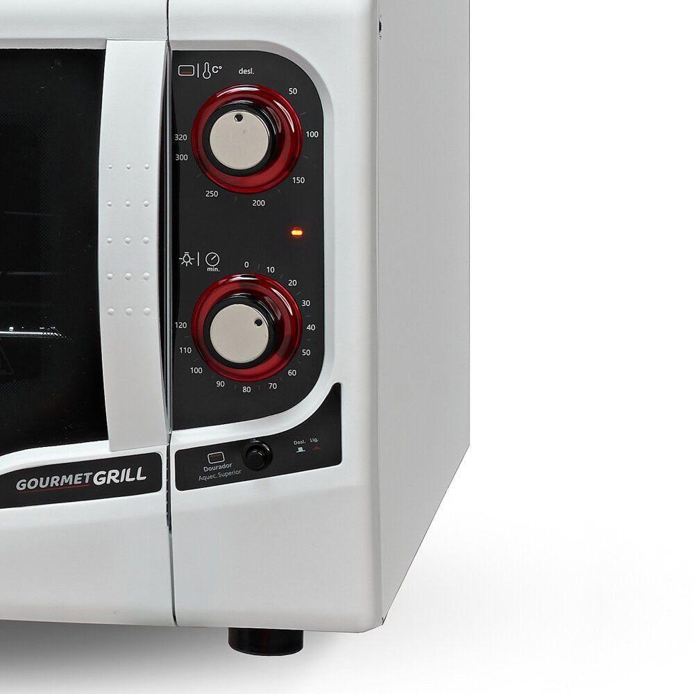 Forno Elétrico Gourmet Grill Autolimpante 44 Litros Fischer Branco 220V - 4