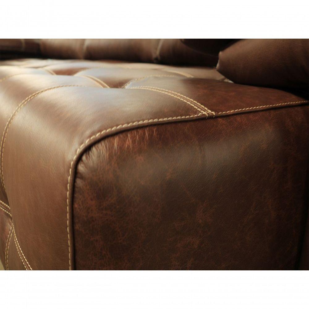 Sofá Retrátil E Reclinável De Couro Filipinas (3 Módulos) 3,30 M Soft Tabaco - Mempra Design - 7