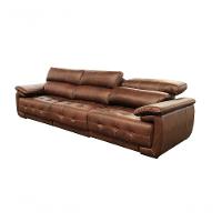 Sofá Retrátil E Reclinável De Couro Filipinas (3 Módulos) 3,30 M Soft Tabaco - Mempra Design - 2