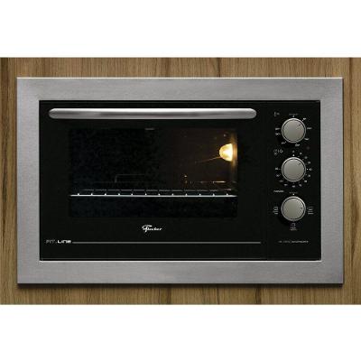 Forno Elétrico de Embutir Fischer Fit Line 48L 1775W Autolimpante Inox Escovado 220V