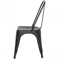 Kit Com 8 Cadeiras Empilhavel Tolix Preto Fosca Estilo Industrial E Conforto Para Qualquer Ambiente - 5