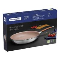 Frigideira Tramontina Romagna Em Alumínio Com Revestimento Interno Cerâmico E Externo Em Inox Polido Marfim 30 Cm - 7