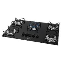 Cooktop A Gás 5 Bocas Fit Line Fischer Preto Bivolt - 2