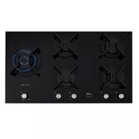 Cooktop 5 Bocas Tripla Chama Infinity Mesa Vidro Fischer Preto Bivolt - 1