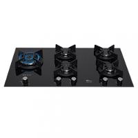 Cooktop 5 Bocas Tripla Chama Infinity Mesa Vidro Fischer Preto Bivolt - 2