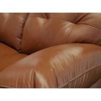 Sofá De Couro Marselha 2 Lugares Conhaque Com Brilho - Mempra - 6