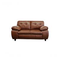 Sofá De Couro Marselha 2 Lugares Conhaque Com Brilho - Mempra - 9