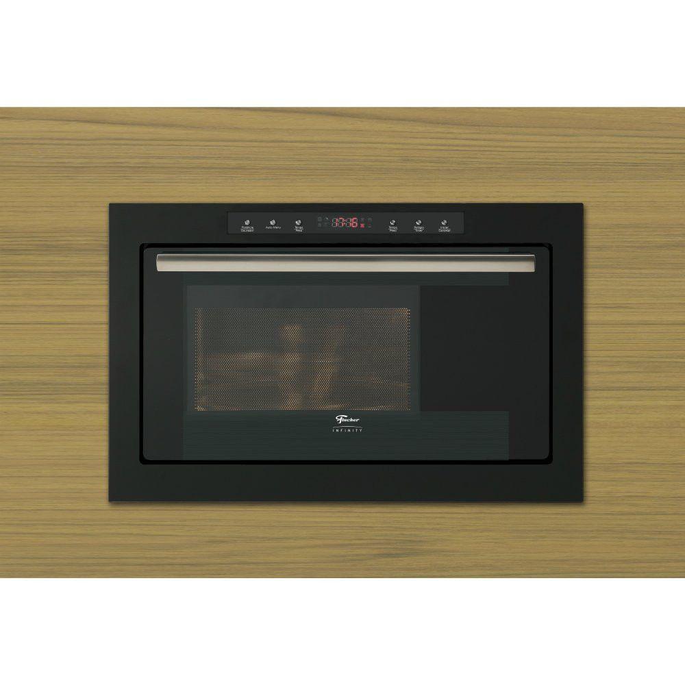 Forno Micro Ondas De Embutir Infinity 25 Litros Inox Fischer Preto 110V - 2
