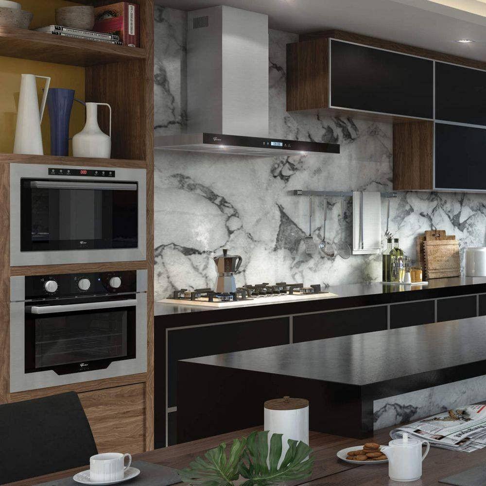 Forno Micro Ondas De Embutir Infinity 25 Litros Inox Fischer Preto 110V - 3