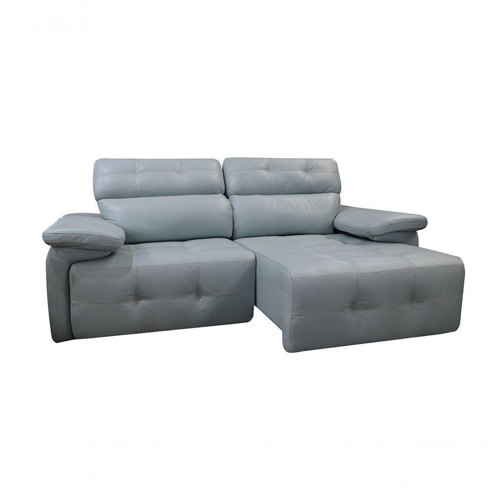 Sofá Retrátil E Reclinável De Couro Queen 2,60 M Aqua - Mempra Design - 4