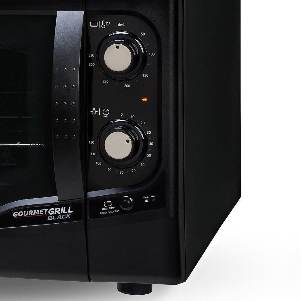 Forno Elétrico Gourmet Grill Autolimpante 44 Litros Fischer Preto 110V - 4