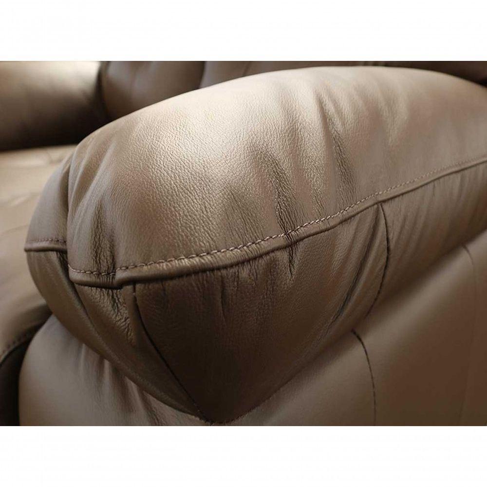 Sofá De Couro Marselha 2 Lugares Café Pigmentado - Mempra - 6