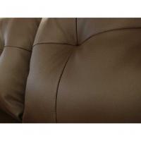 Sofá De Couro Marselha 2 Lugares Café Pigmentado - Mempra - 8