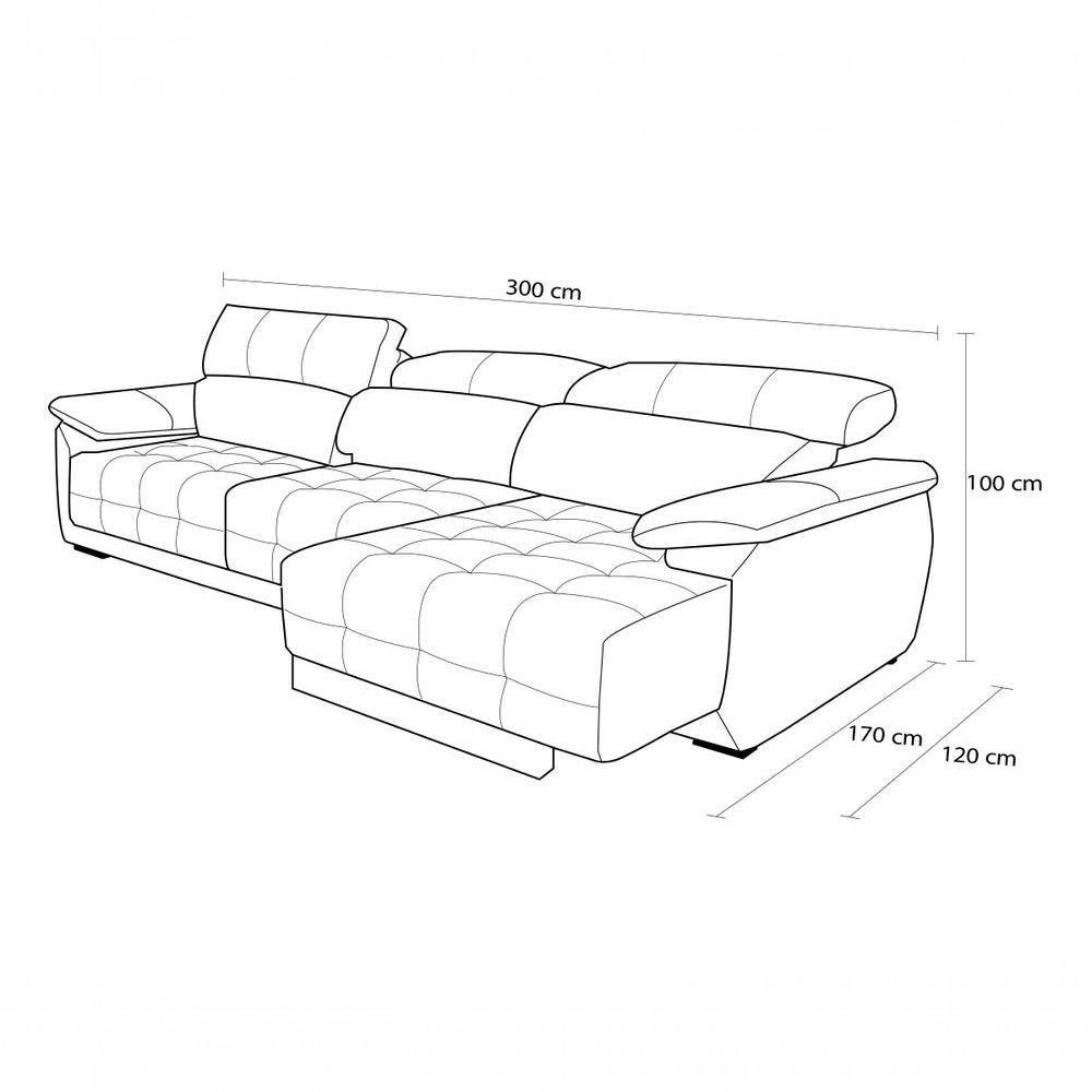 Sofá Retrátil E Reclinável De Couro Filipinas (3 Módulos) 3,00 M Preto Pigmentado - Mempra Design - 4