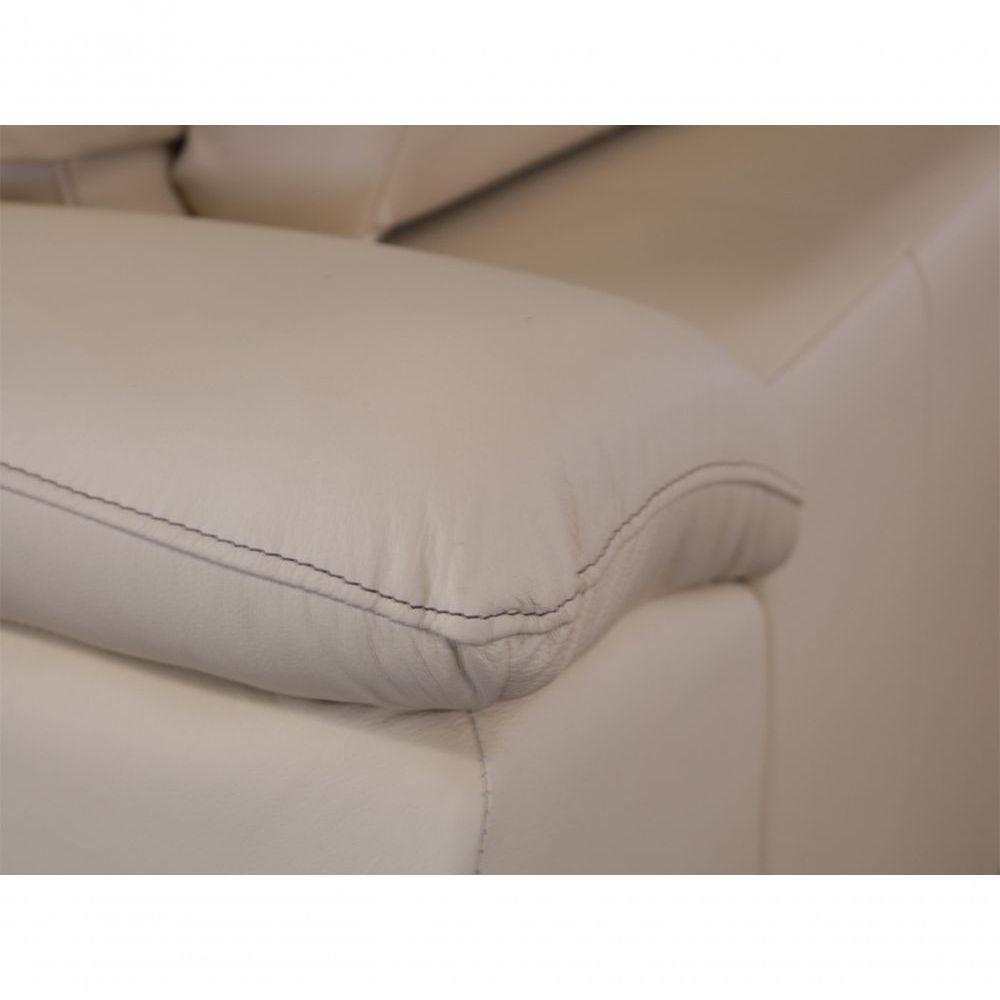 Sofá Retrátil E Reclinável De Couro Filipinas 2,40 M Manteiga Pigmentado - Mempra Design - 10