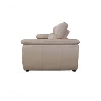 Sofá Retrátil E Reclinável De Couro Filipinas 2,40 M Manteiga Pigmentado - Mempra Design