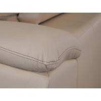 Sofá Retrátil E Reclinável De Couro Filipinas 2,40 M Manteiga Pigmentado - Mempra Design - 10