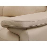 Sofá Retrátil E Reclinável De Couro Queen 2,60 M Manteiga Pigmentado - Mempra Design - 7