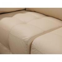 Sofá Retrátil E Reclinável De Couro Queen 2,60 M Manteiga Pigmentado - Mempra Design - 9