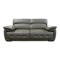 Sofá Retrátil E Reclinável De Couro Filipinas 2,20 M Avelã - Mempra Design - 1