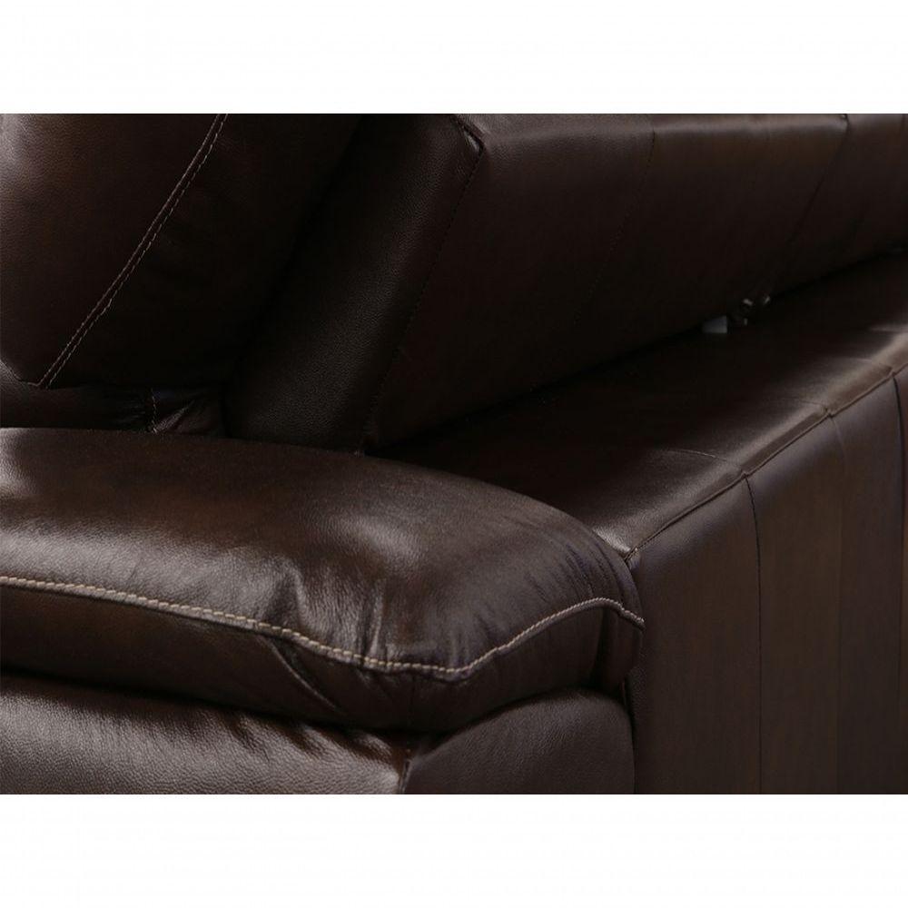 Sofá Retrátil E Reclinável De Couro Filipinas 2,20 M Preto Iguana - Mempra Design - 7