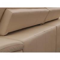 Sofá Retrátil E Reclinável De Couro Queen 2,20 M Manteiga Pigmentado - Mempra Design - 6