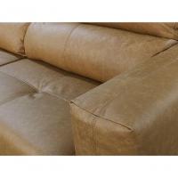 Sofá Retrátil E Reclinável De Couro Adena 2,32 M Soft Brown - Mempra Design