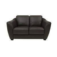 Sofá De Couro Baltic 2 Lugares Marrom - Mempra - 1