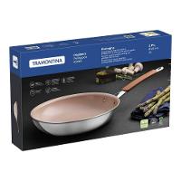 Frigideira Tramontina Romagna Em Alumínio Com Revestimento Interno Cerâmico E Externo Em Inox Polido Marfim 25 Cm - 7
