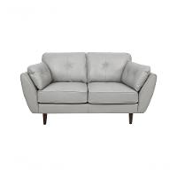 Sofá De Couro Dallas 2 Lugares Grizzy - Mempra - 1